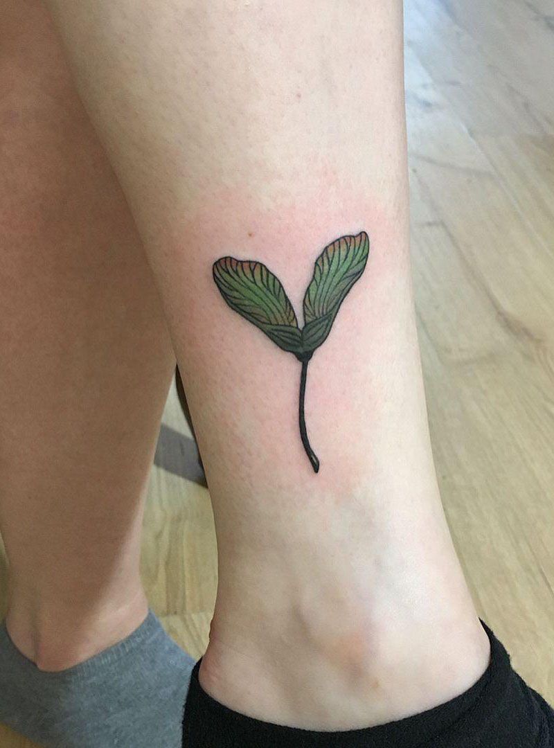 30 Pretty Maple Seed Tattoos Make You Attractive