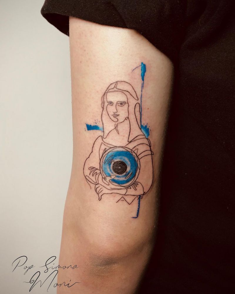 30 Pretty Mona Lisa Tattoos to Inspire You