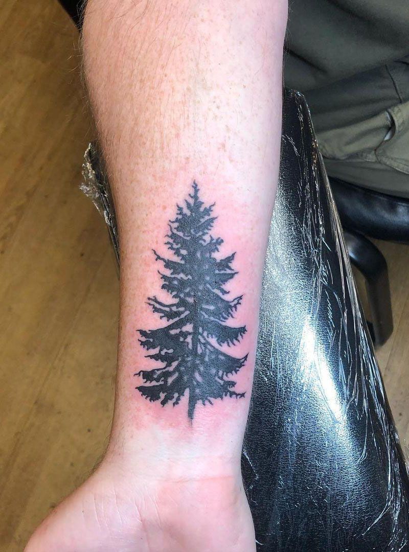 30 Pretty Pine Tree Tattoos You Will Love