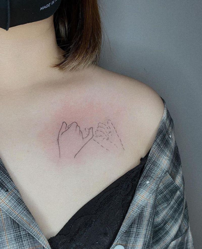 30 Pretty Pinky Promise Tattoos Remind You to Remember Commitment