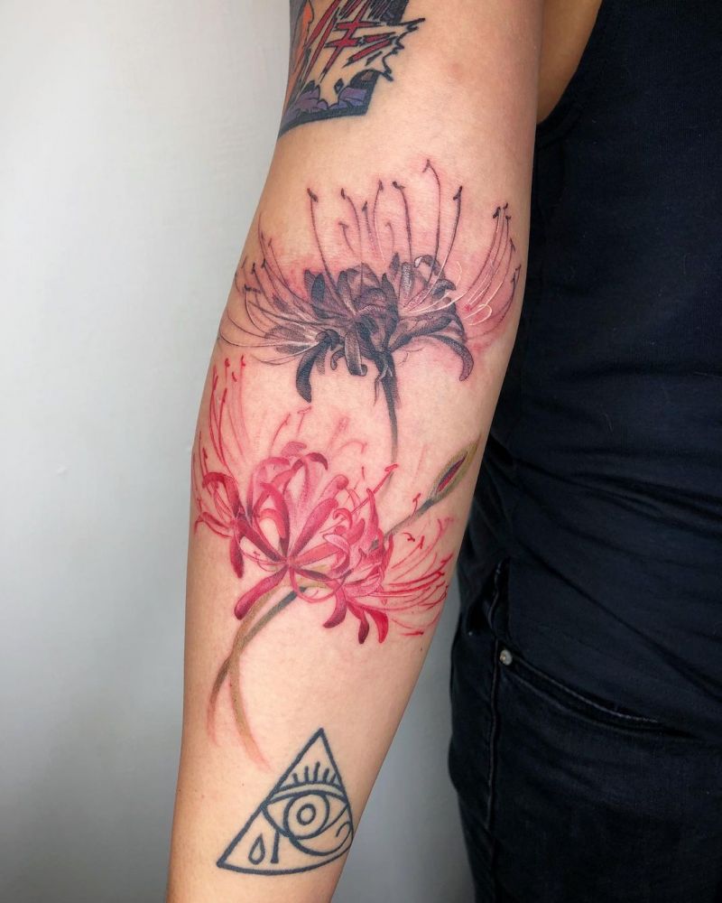 30 Pretty Spider lily Tattoos You Must Try