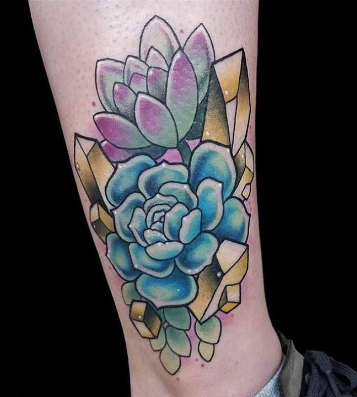 30 Pretty Succulent Tattoos Bring You Good Luck