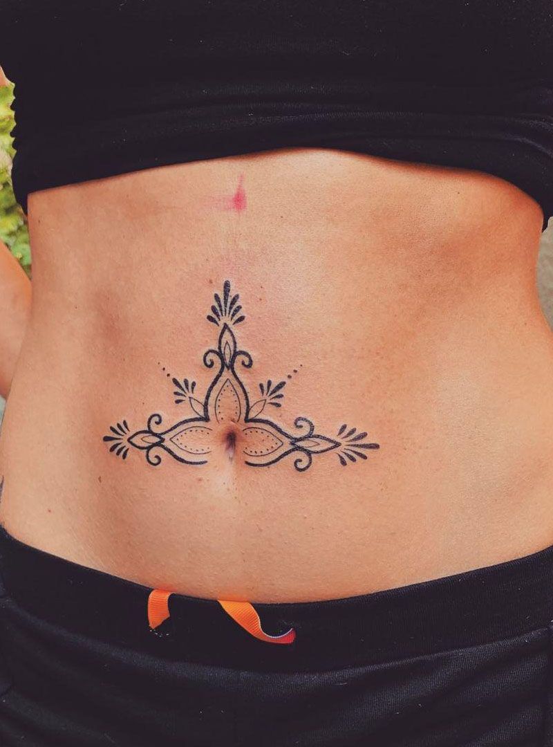 30 Pretty Belly Button Tattoos Make You Attractive