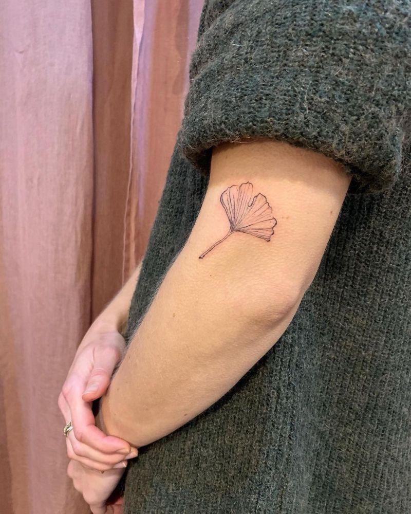 30 Pretty Ginkgo Tattoos to Inspire You