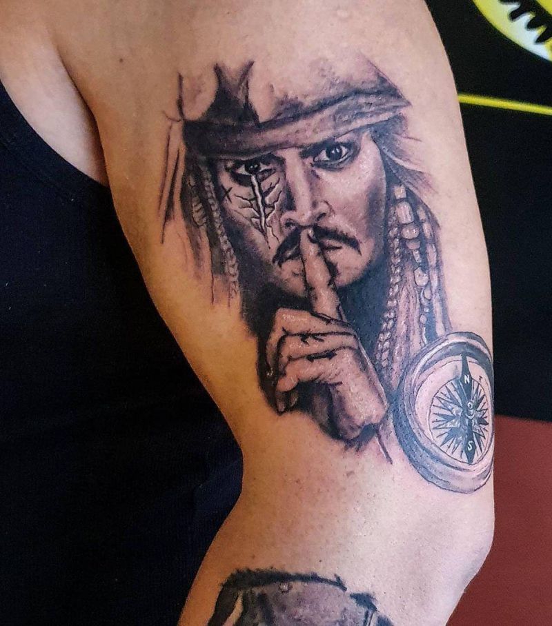 30 Pretty Jack Sparrow Tattoos You Will Love