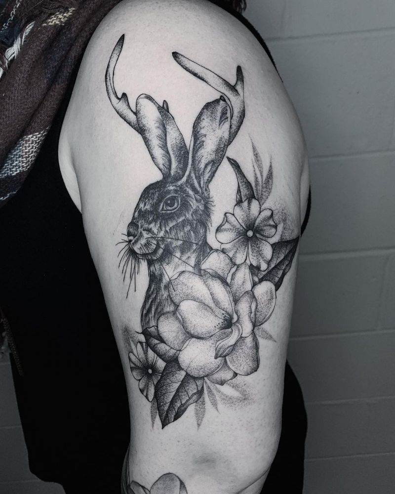 30 Pretty Jackalope Tattoos You Will Love