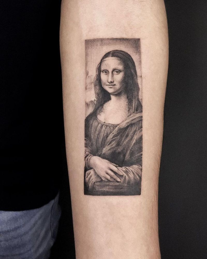 30 Pretty Mona Lisa Tattoos to Inspire You