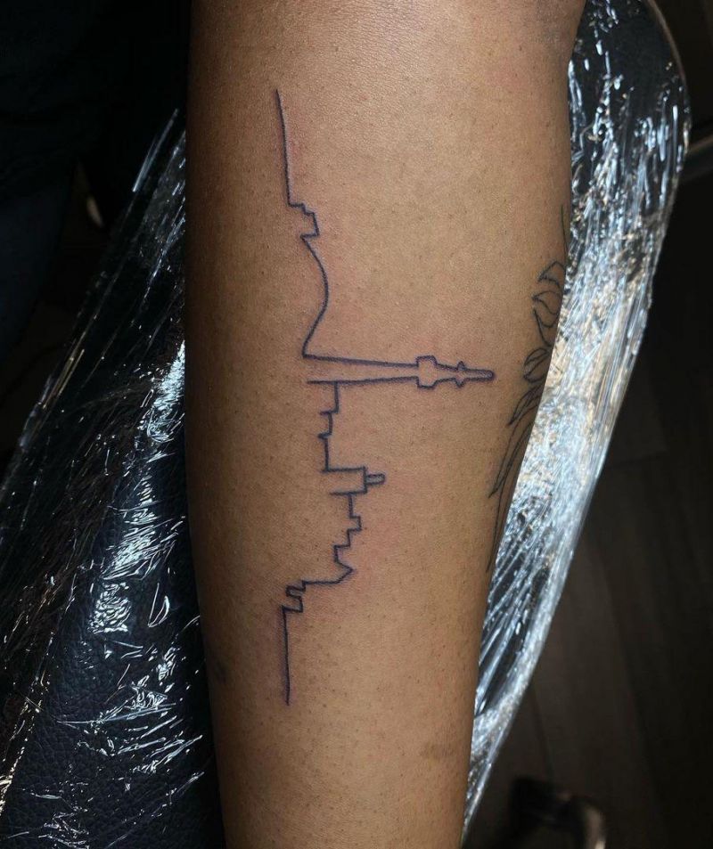 30 Pretty Skyline Tattoos to Inspire You