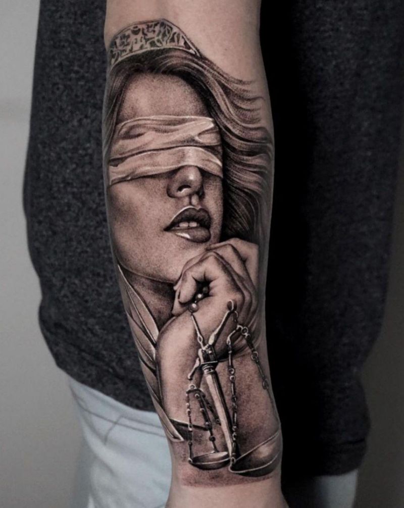 30 Pretty Themis Tattoos Show Your Love for The World