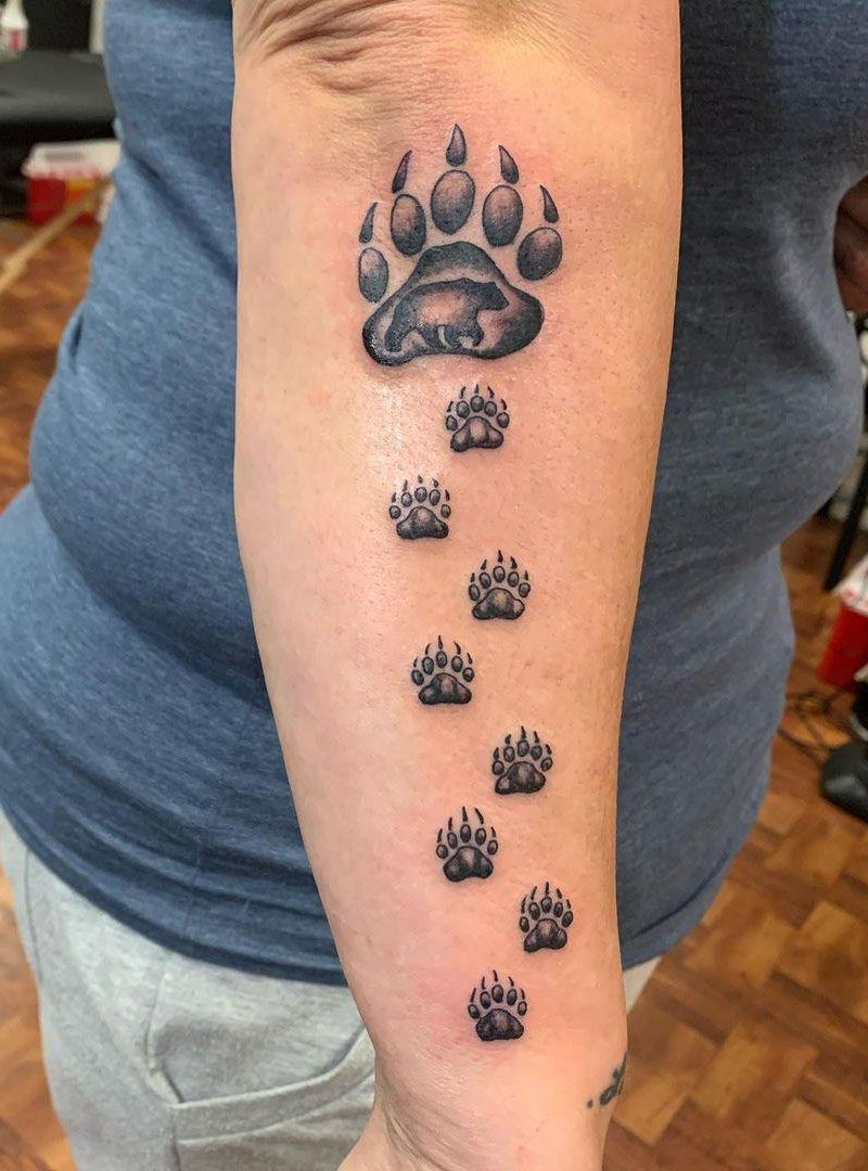 30 Pretty Bear Paw Tattoos You Must Try