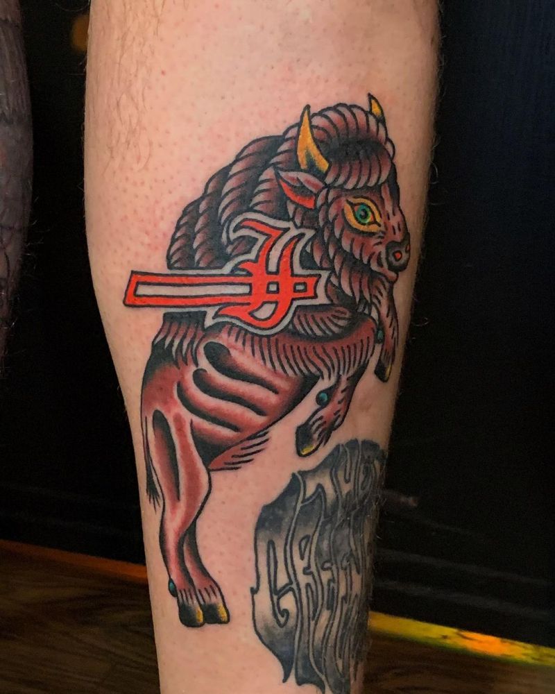 30 Pretty Buffalo Tattoos Make You Brave