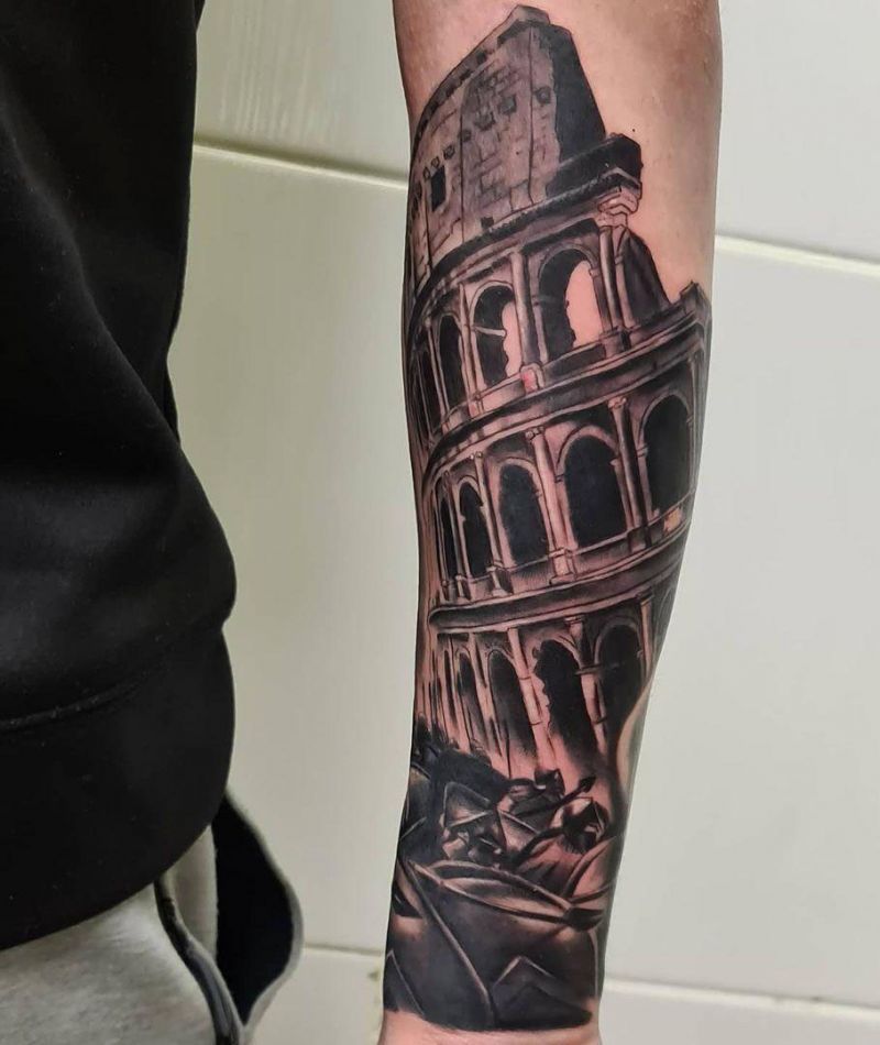 30 Pretty Colosseum Tattoos You Will Love