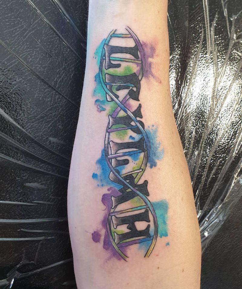 30 Pretty DNA Tattoos to Inspire You