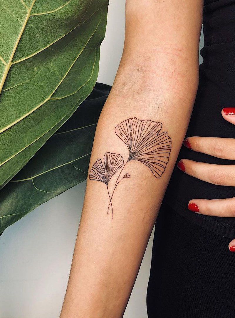 30 Pretty Ginkgo Tattoos to Inspire You