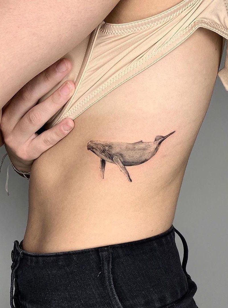 30 Pretty Blue Whale Tattoos You Will Love