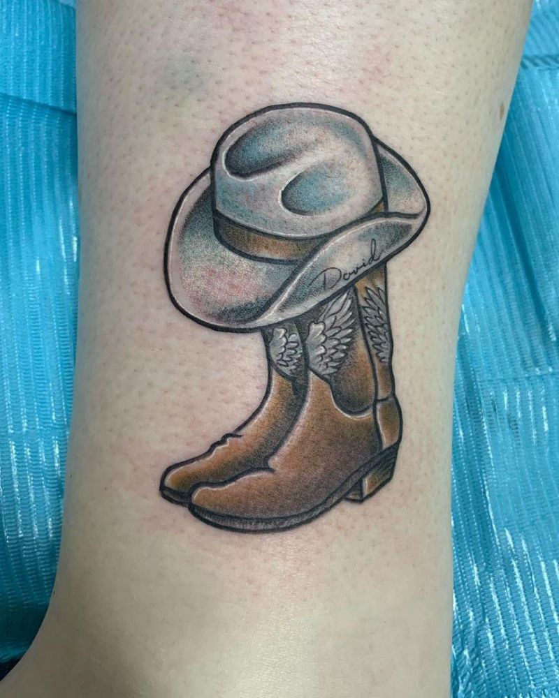 30 Pretty Cowboy Tattoos You Want to Try