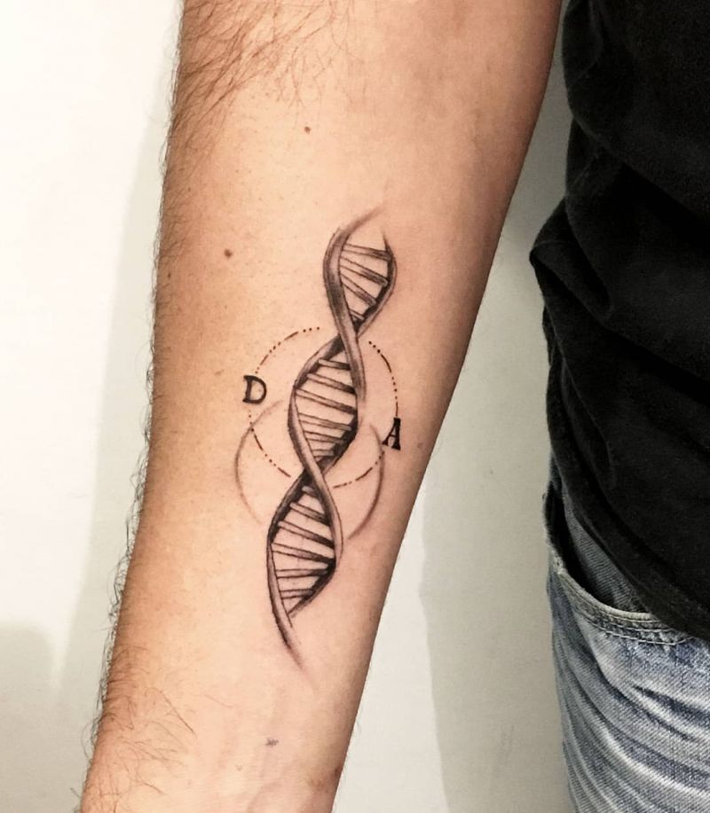 30 Pretty DNA Tattoos to Inspire You