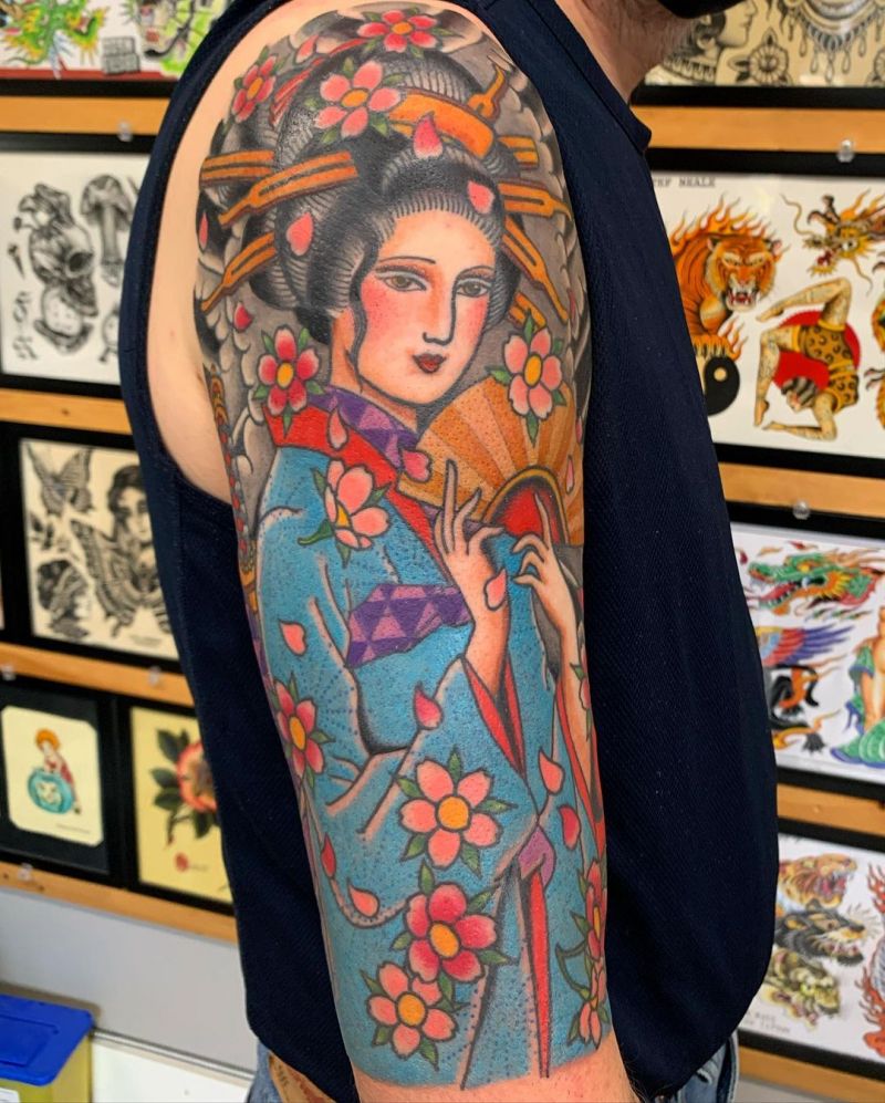 30 Pretty Geisha Tattoos You Will Love