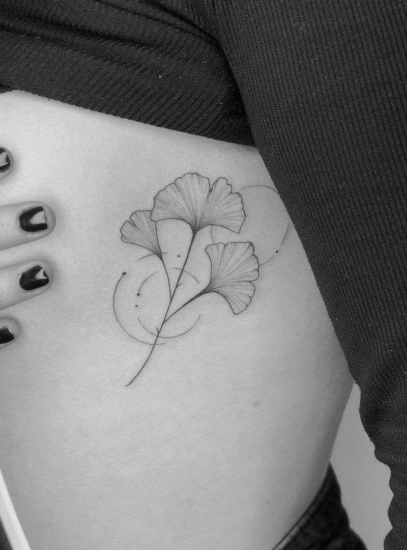 30 Pretty Ginkgo Tattoos to Inspire You