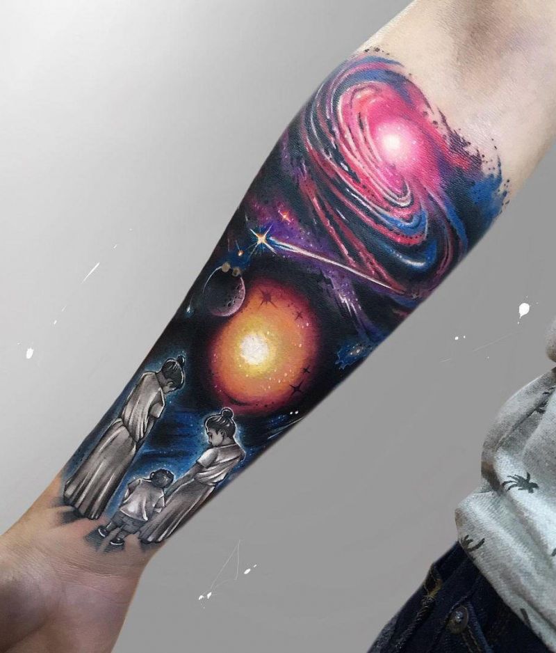 30 Pretty Milky Way Tattoos Make You Attractive