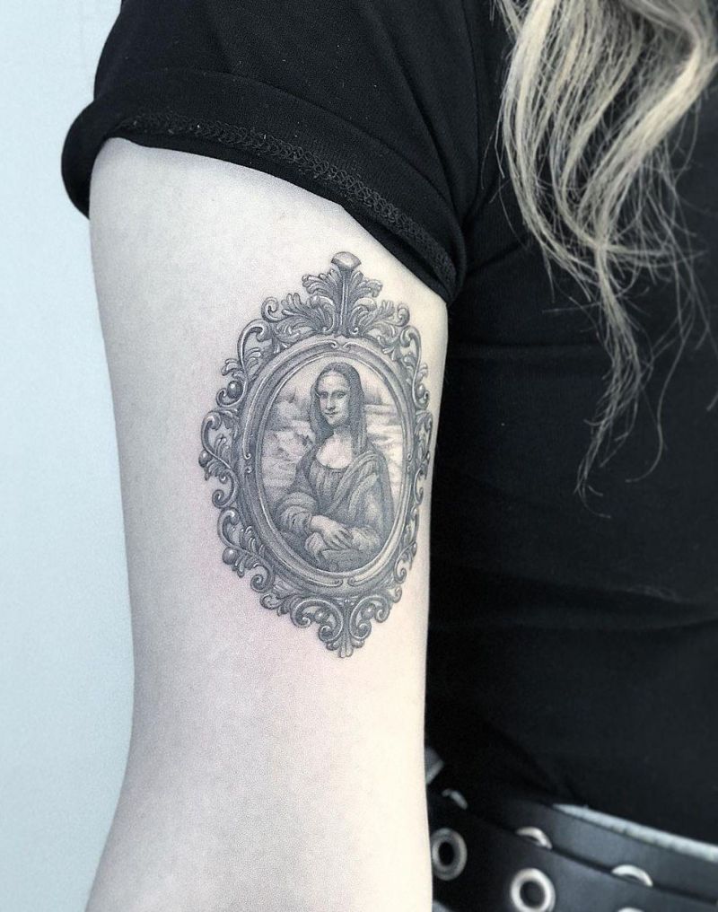 30 Pretty Mona Lisa Tattoos to Inspire You