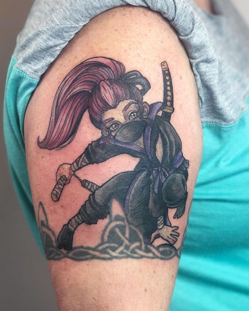 30 Pretty Ninja Tattoos Increase Your Sense of Mystery