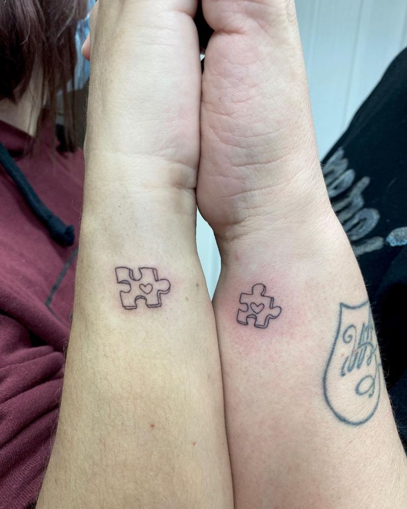 30 Pretty Puzzle Tattoos to Inspire You