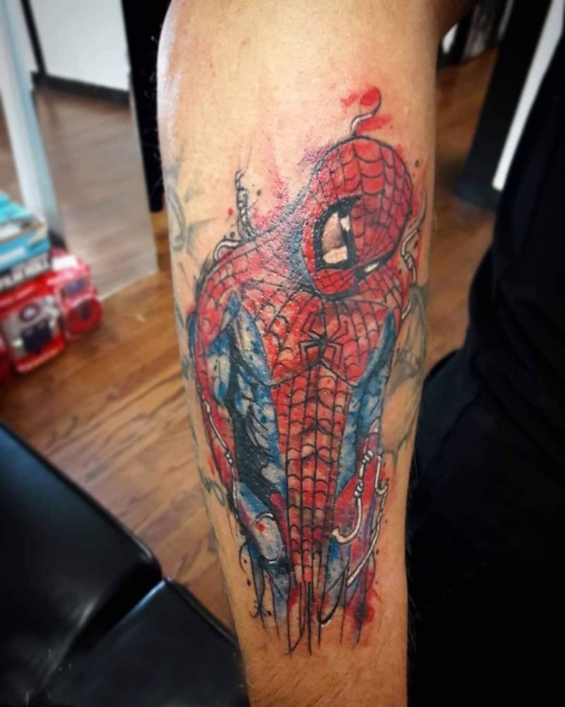 30 Pretty Spiderman Tattoos You Will Love