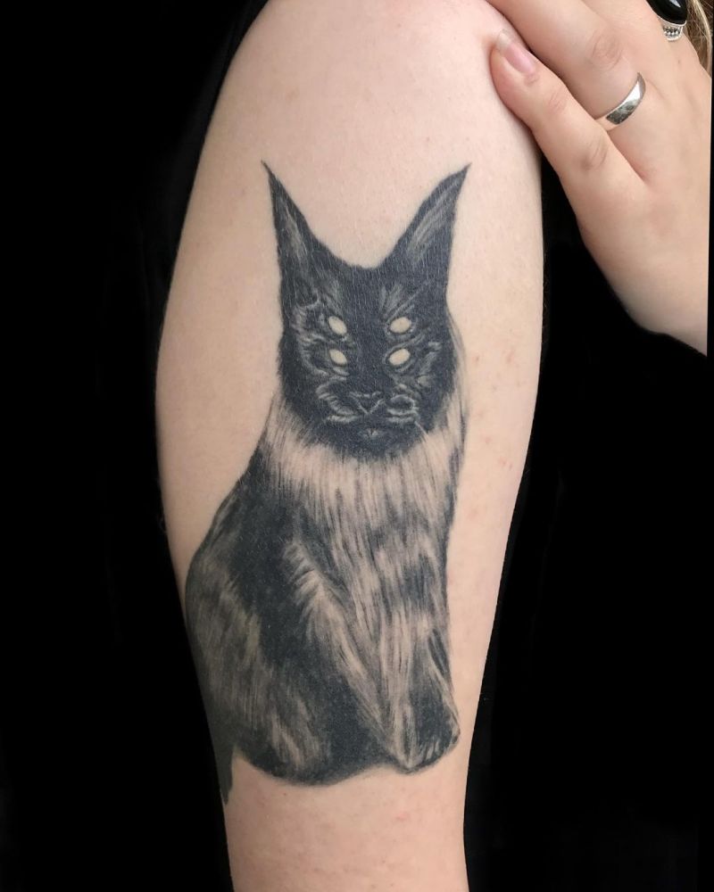 30 Pretty Black Cat Tattoos to Inspire You