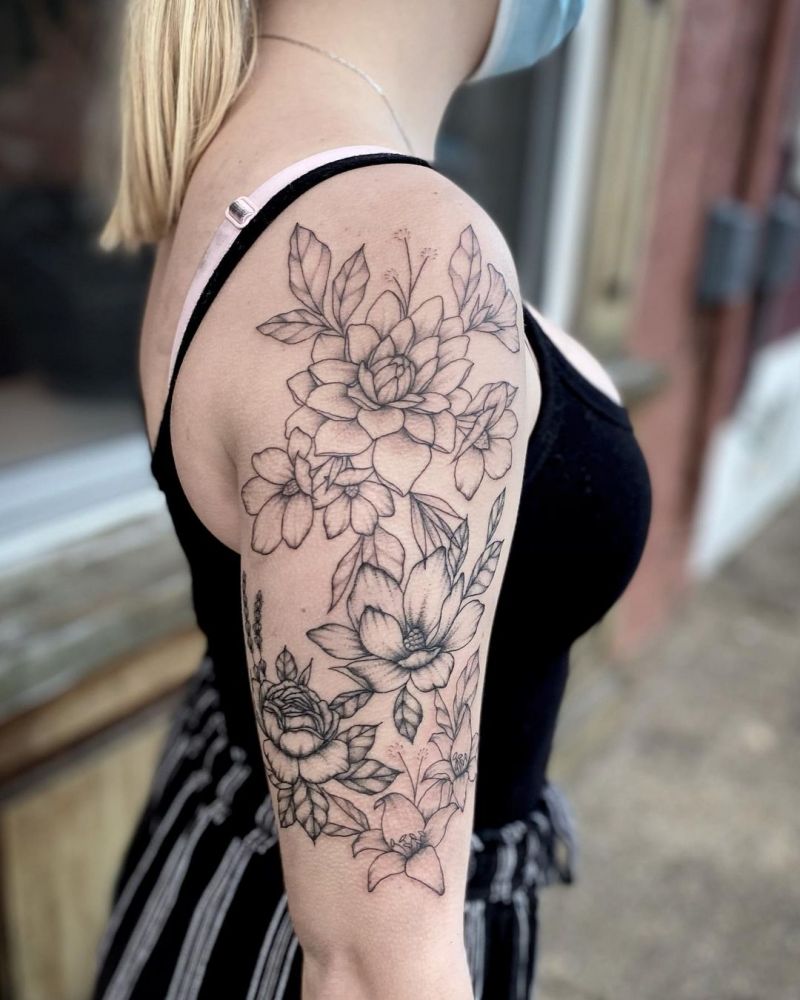 30 Pretty Dahlia Tattoos You Must Try