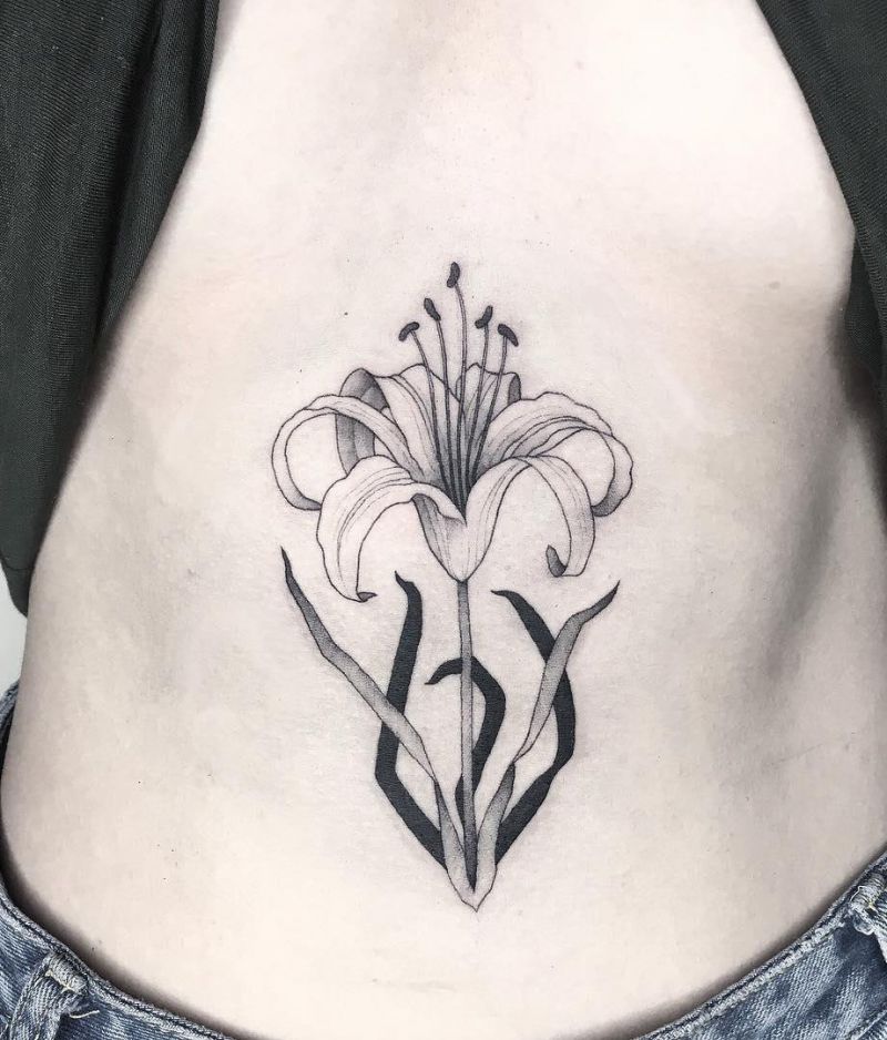 30 Pretty Daylily Tattoos Show Your Temperament