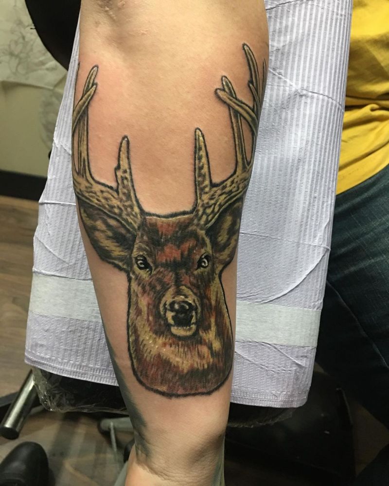 30 Pretty Elk Tattoos Make You Beautiful Forever