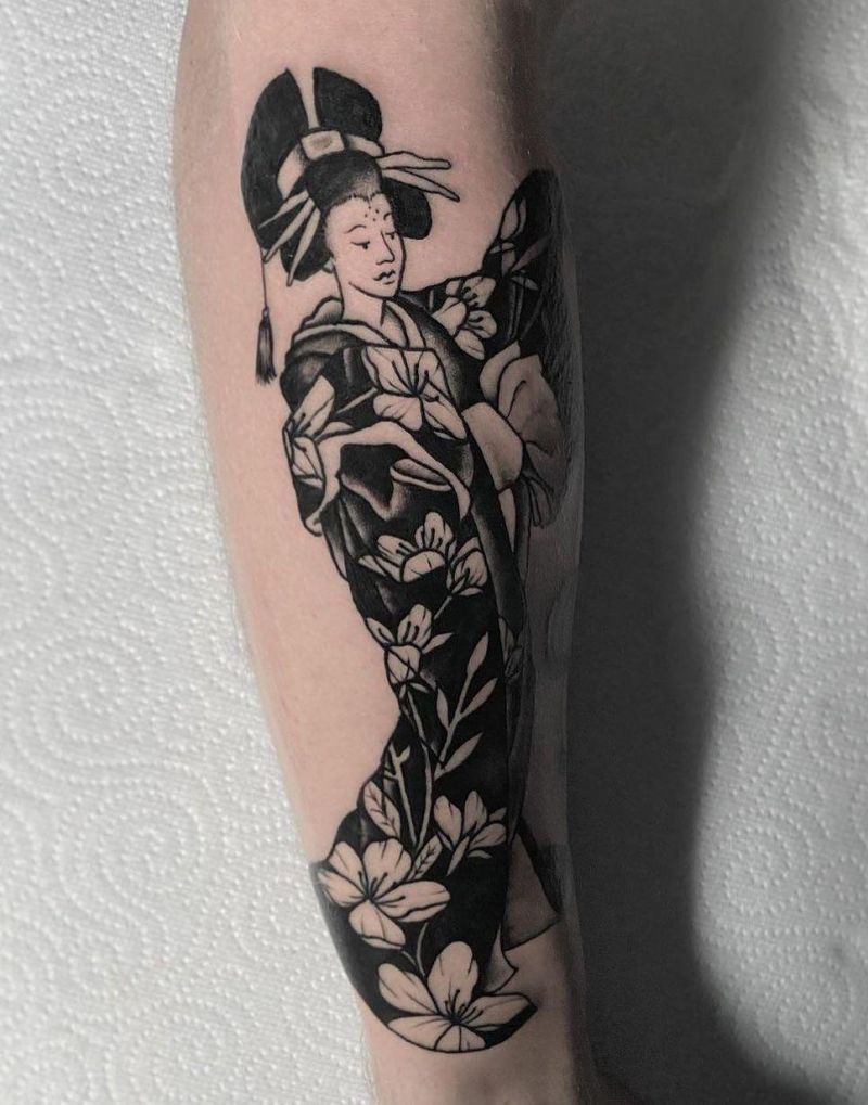 30 Pretty Geisha Tattoos You Will Love