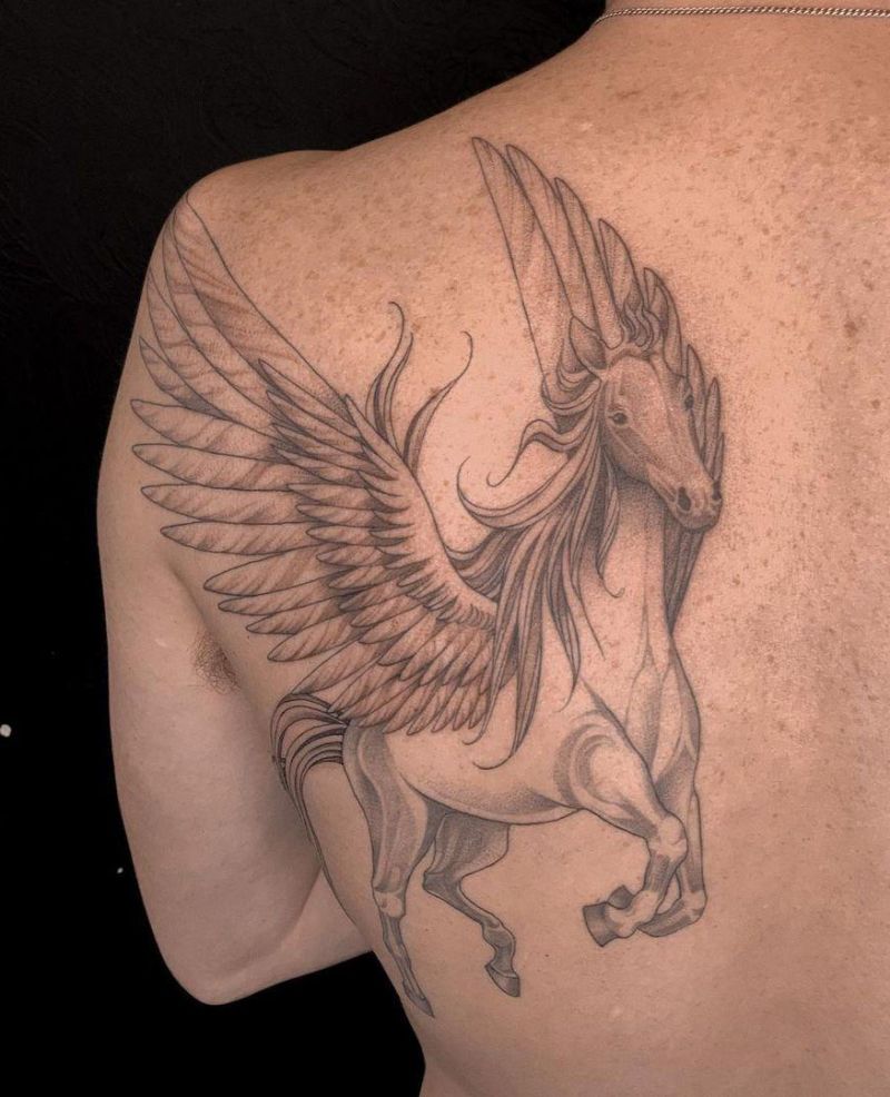 30 Pretty Pegasus Tattoos You Must Try