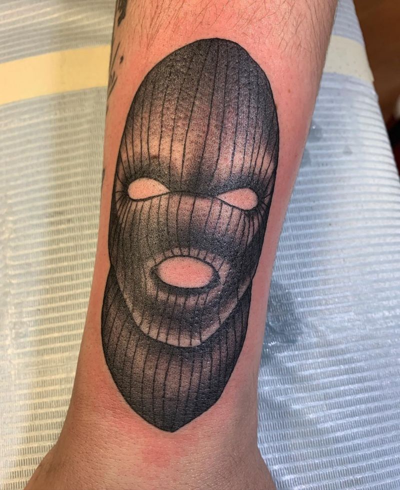 30 Pretty Ski Mask Tattoos You Will Love