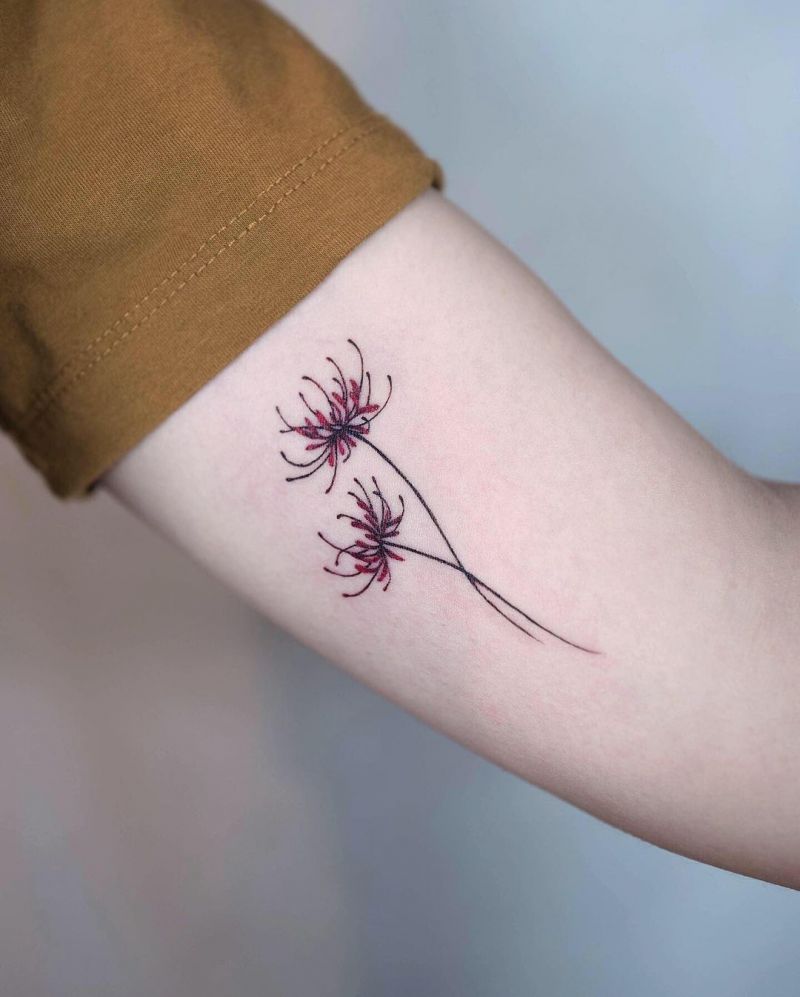 30 Pretty Spider lily Tattoos You Must Try