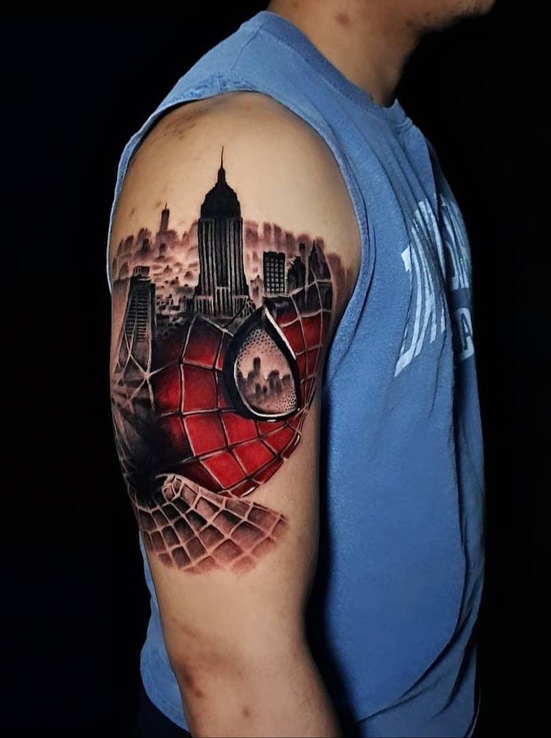 30 Pretty Spiderman Tattoos You Will Love