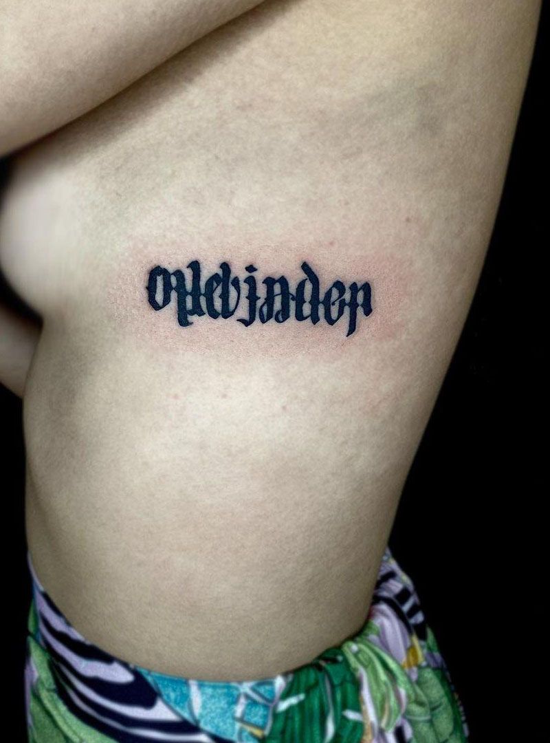 30 Pretty Ambigram Tattoos to Inspire You