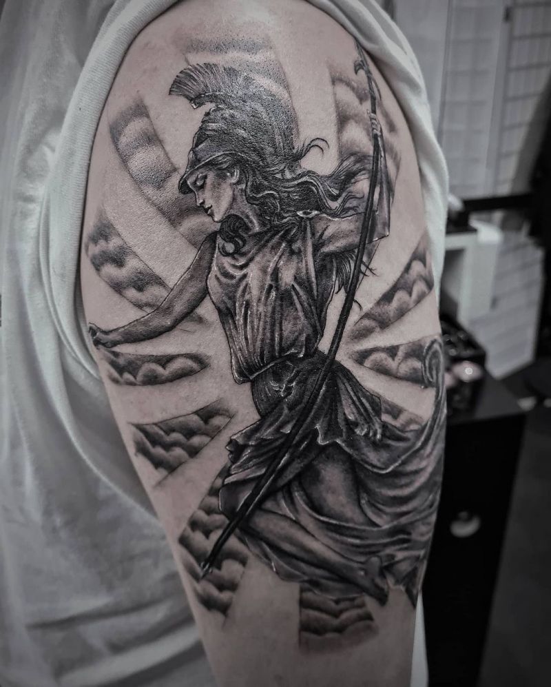 30 Pretty Athena Tattoos to Inspire You