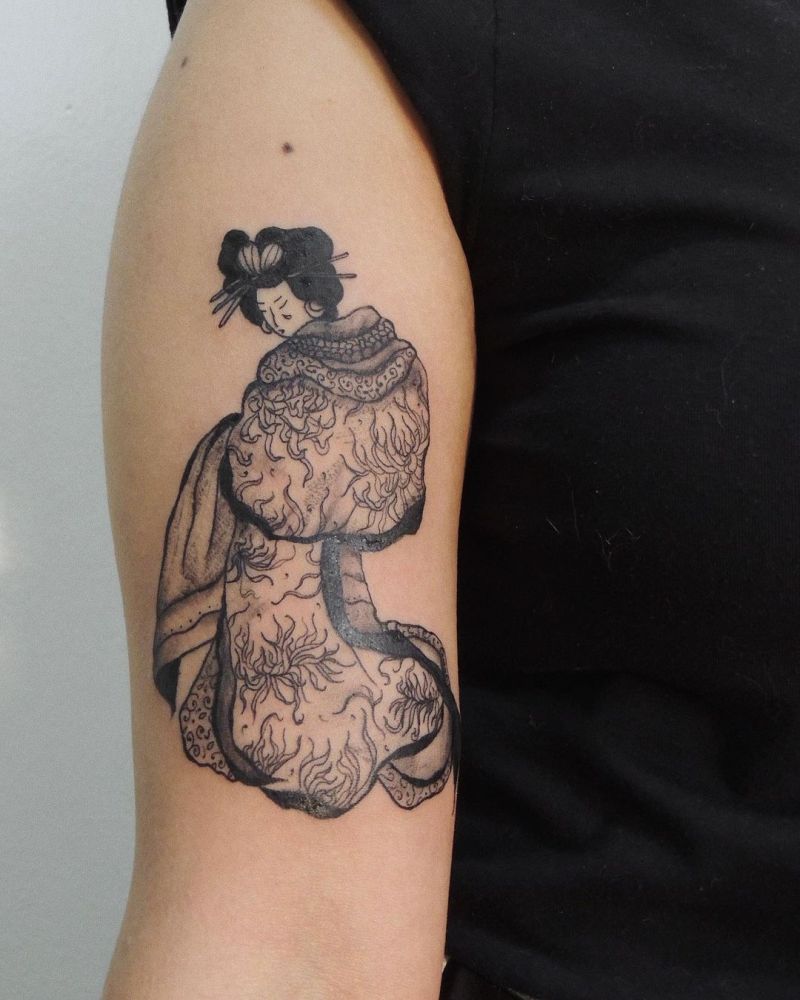 30 Pretty Geisha Tattoos You Will Love