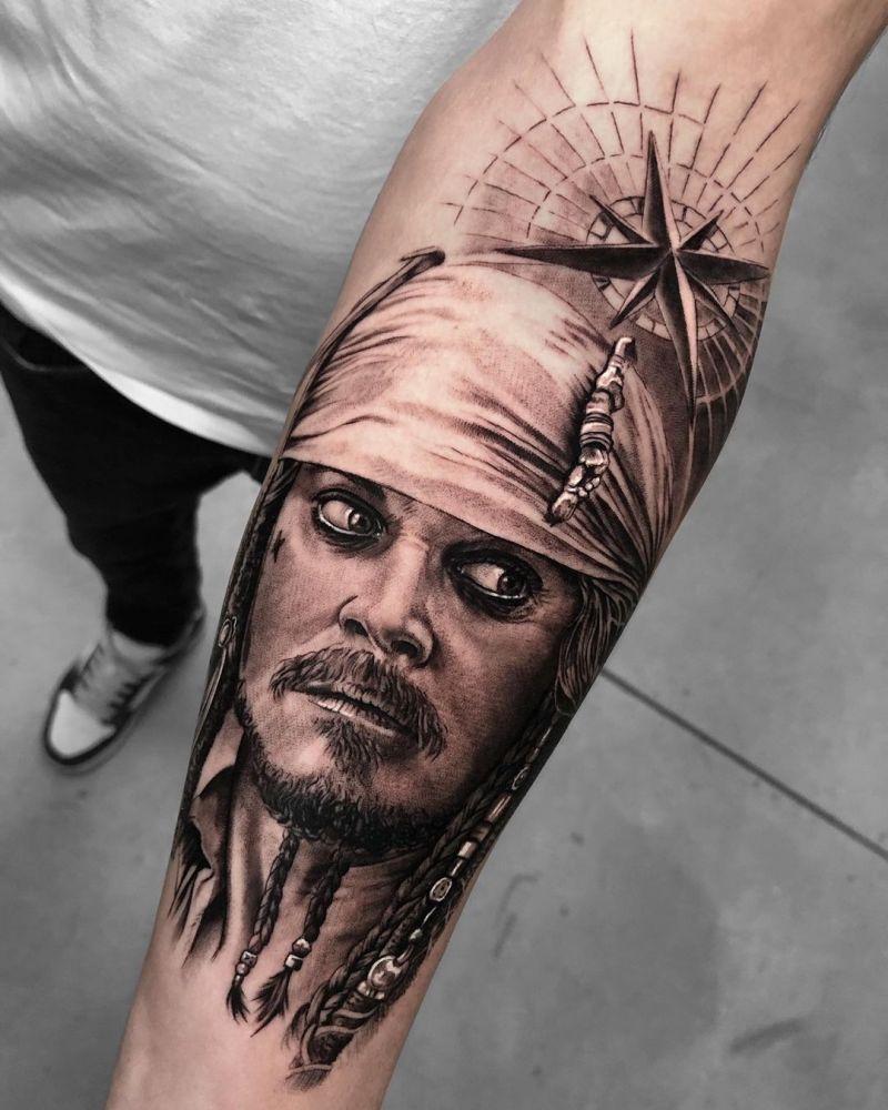 30 Pretty Jack Sparrow Tattoos You Will Love