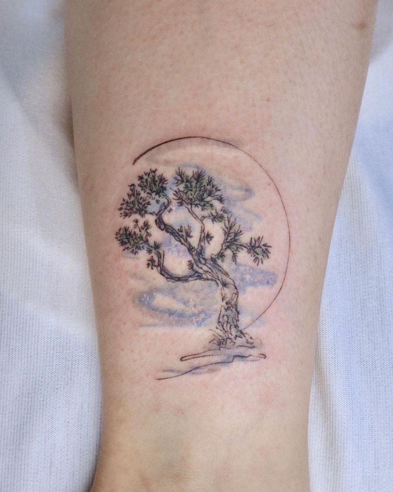 30 Pretty Pine Tree Tattoos You Will Love