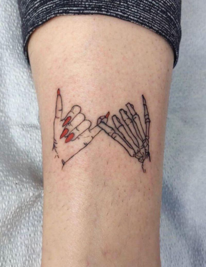 30 Pretty Pinky Promise Tattoos Remind You to Remember Commitment