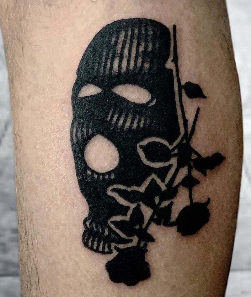 30 Pretty Ski Mask Tattoos You Will Love