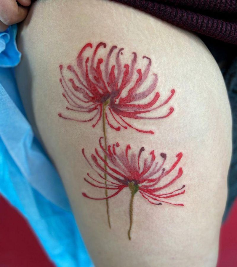 30 Pretty Spider lily Tattoos You Must Try