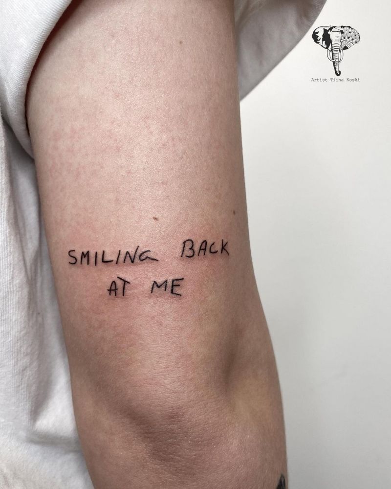 30 Pretty Text Tattoos to Inspire You