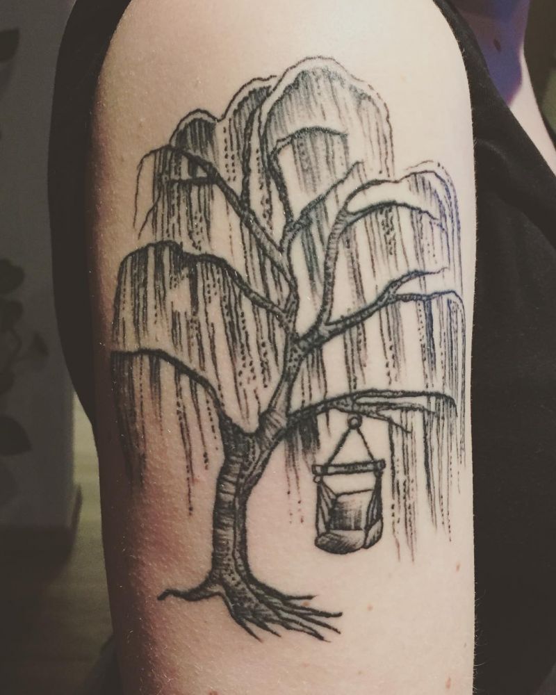 30 Pretty Weeping Willow Tattoos You Must Try