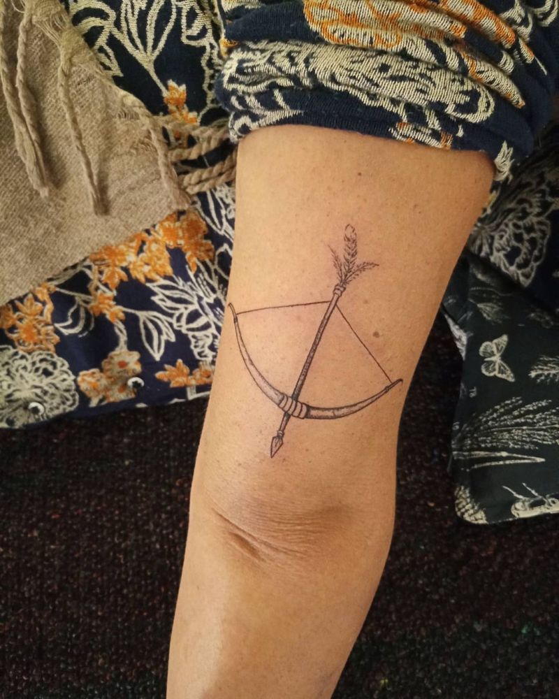 30 Pretty Bow and Arrow Tattoos Bring You Good Luck