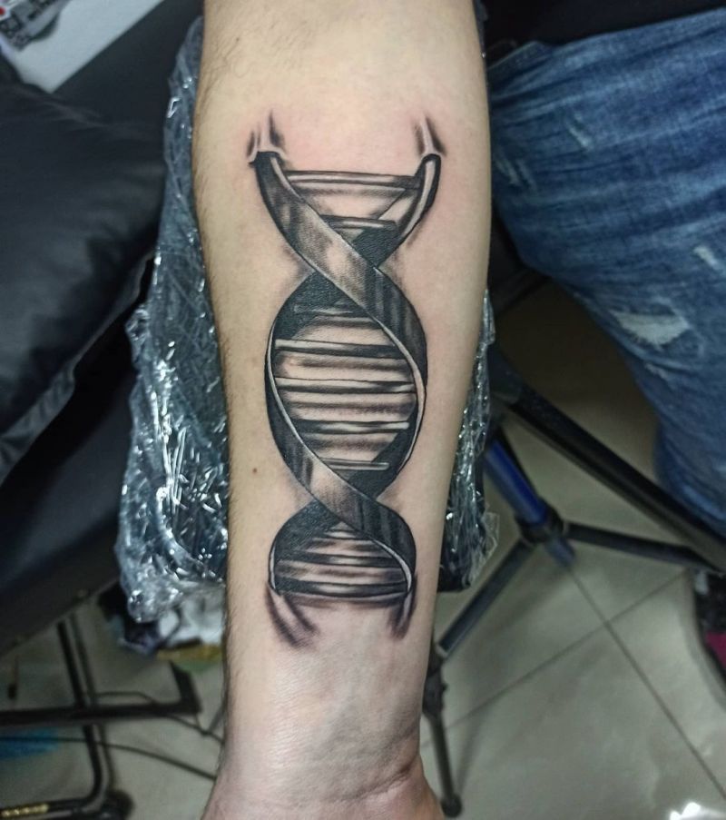 30 Pretty DNA Tattoos to Inspire You