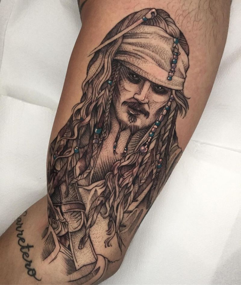 30 Pretty Jack Sparrow Tattoos You Will Love